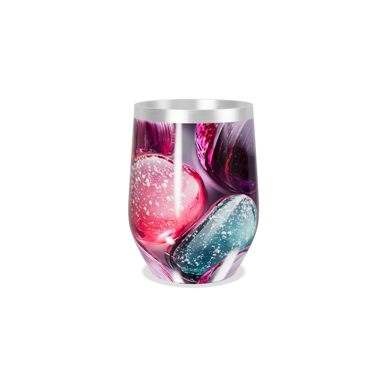 Copo Térmico Slim - Estampa Colorida Vidro