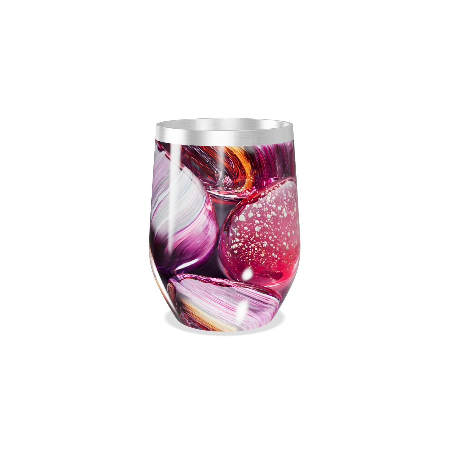 Copo Térmico Slim - Estampa Colorida Vidro