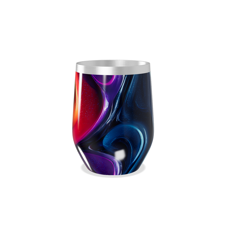 Copo Térmico Slim - Abstrato Colorido Inox