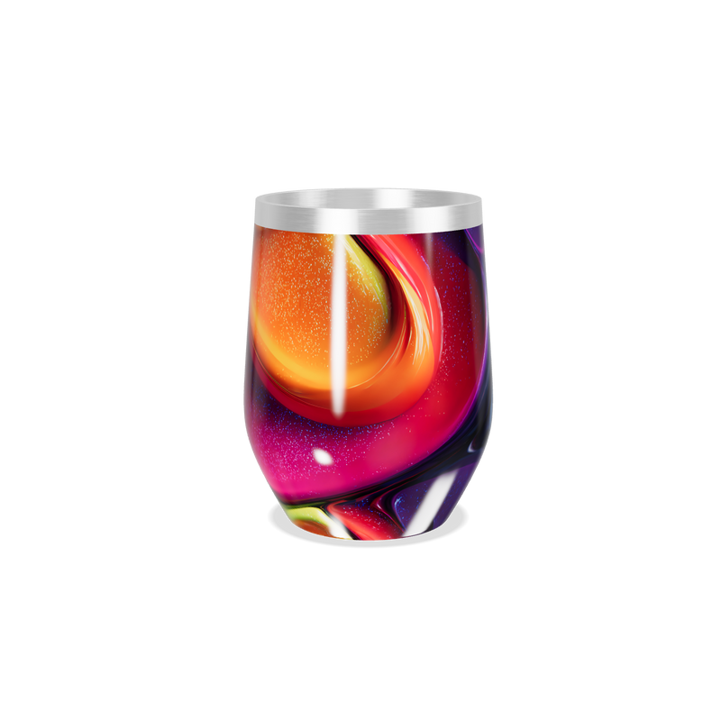 Copo Térmico Slim - Abstrato Colorido Inox