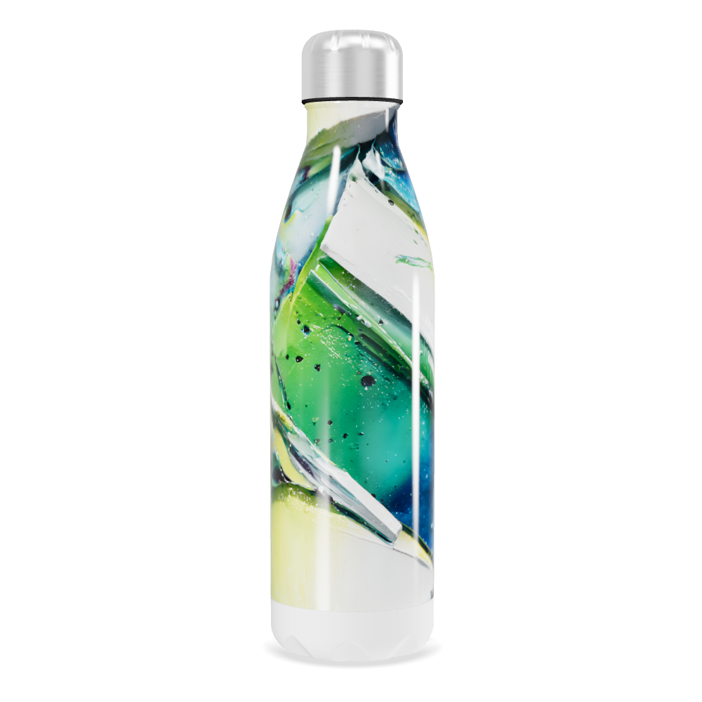 Garrafa Inox - Estampa Colorida Abstrata