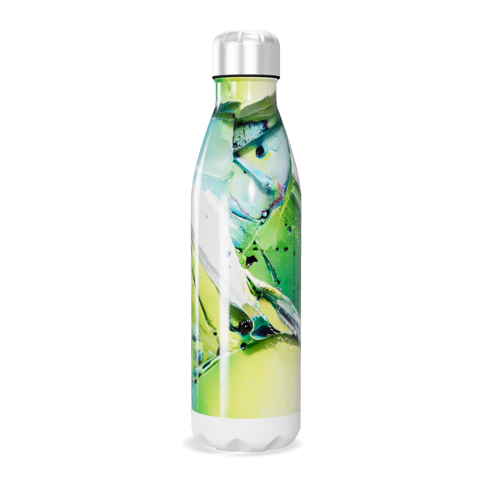 Garrafa Inox - Estampa Colorida Abstrata