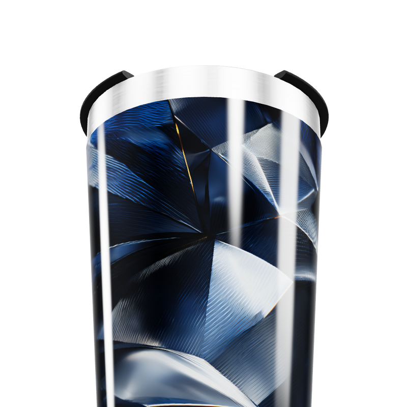 Copo Térmico - Azul Geométrico Inox