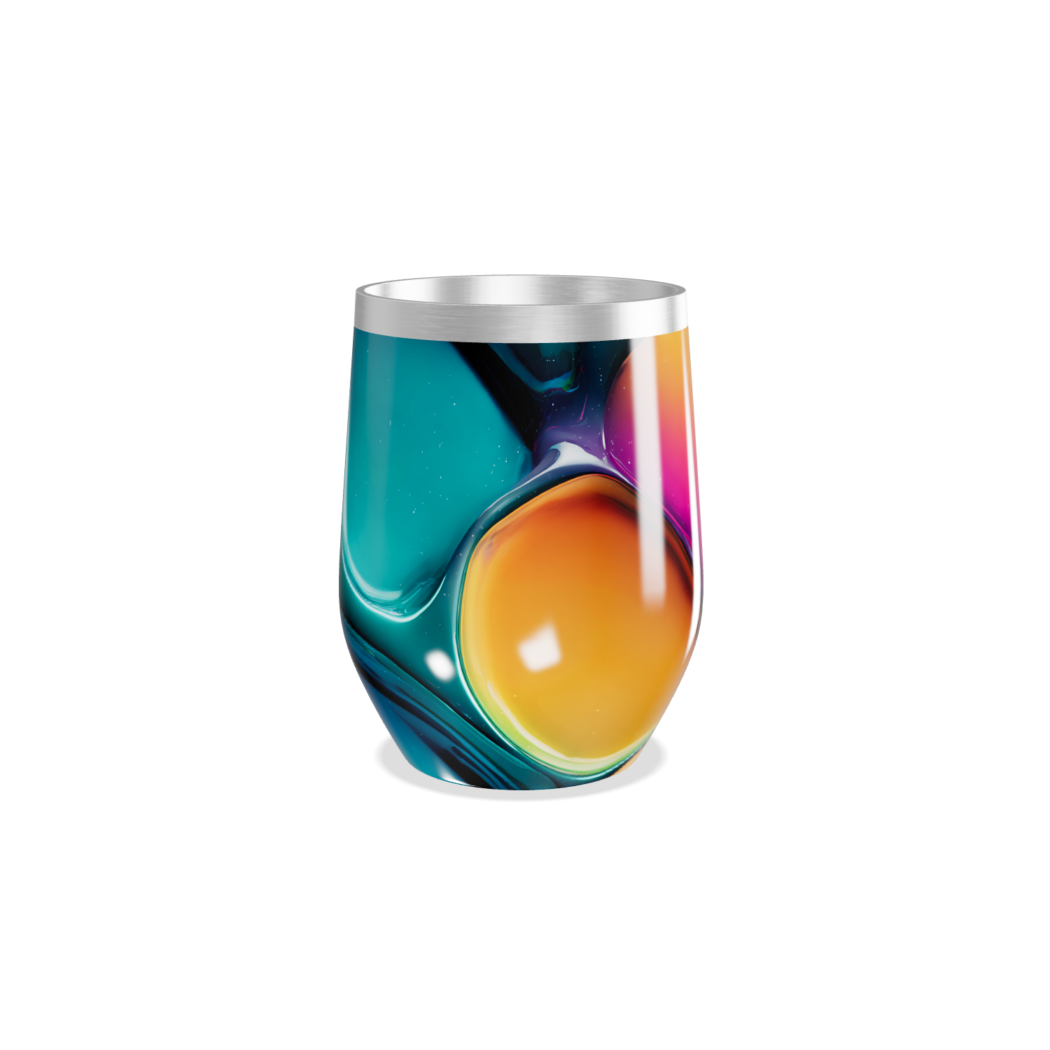 Copo Térmico Slim - Multicolorido Abstrato