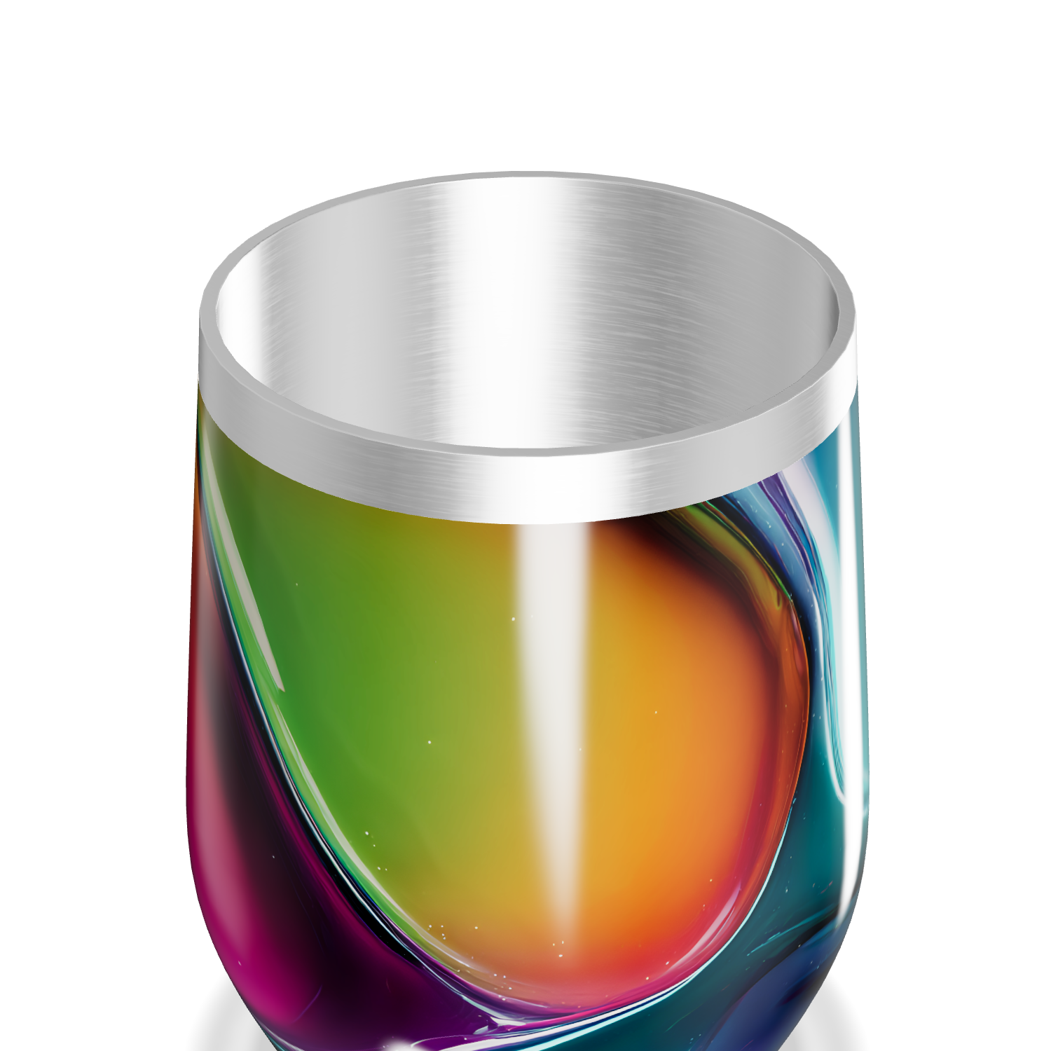 Copo Térmico Slim - Multicolorido Abstrato