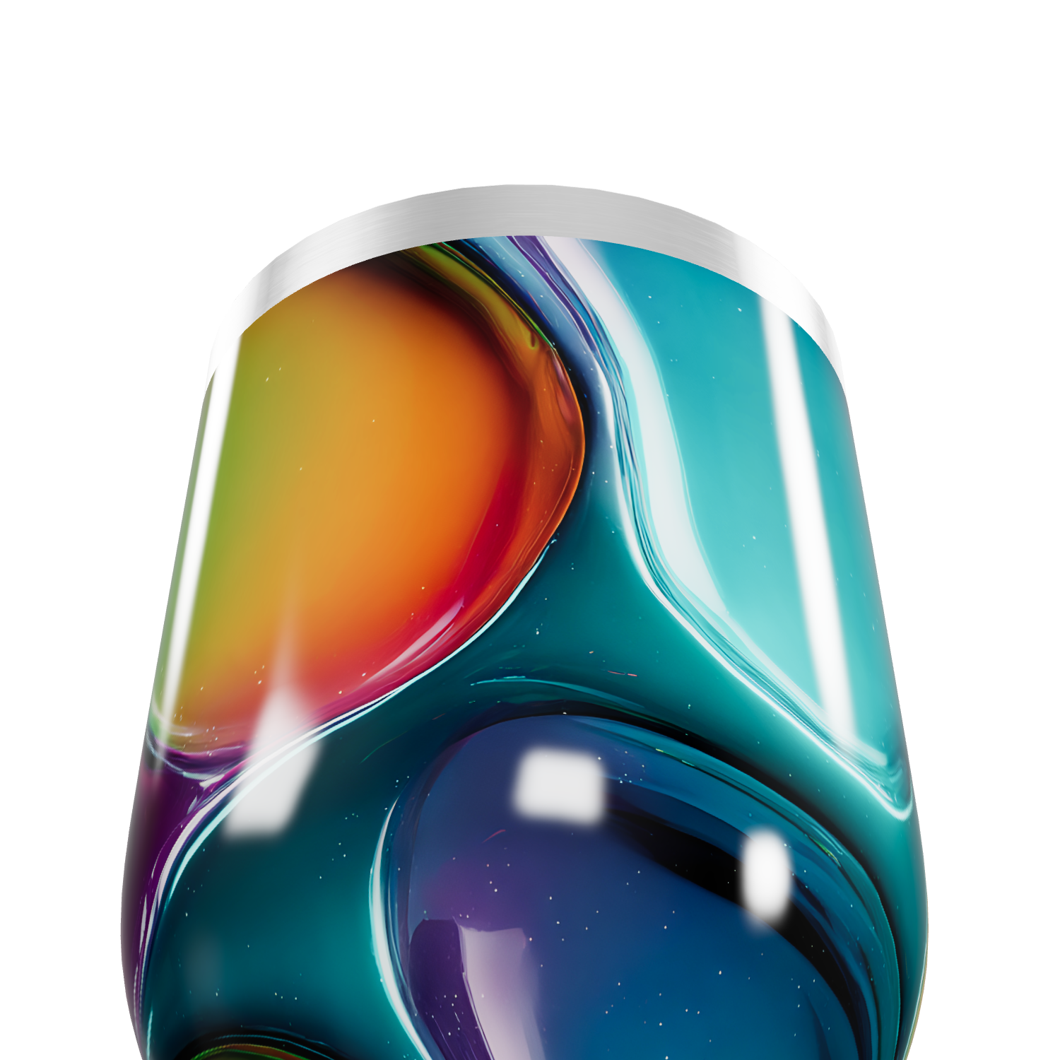 Copo Térmico Slim - Multicolorido Abstrato