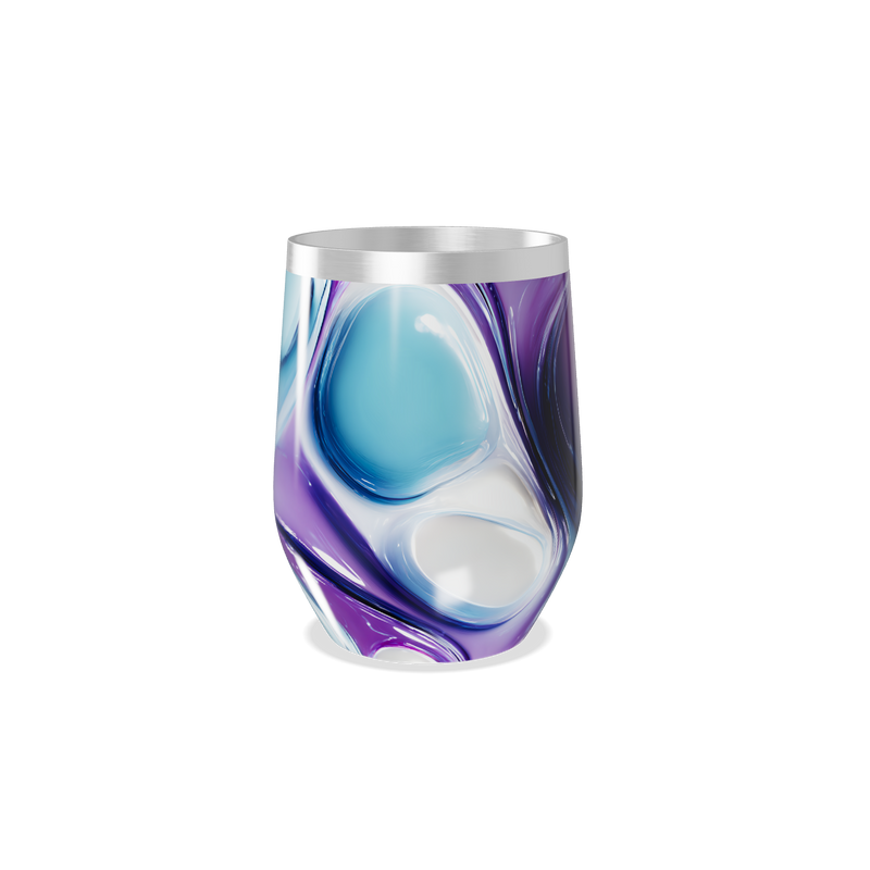 Copo Térmico Slim - Abstrato Roxo e Azul