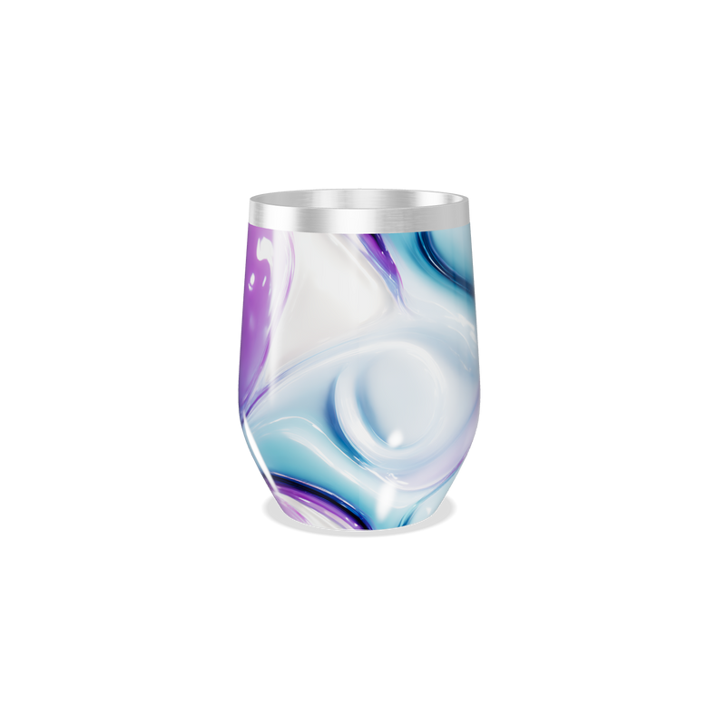 Copo Térmico Slim - Abstrato Roxo e Azul