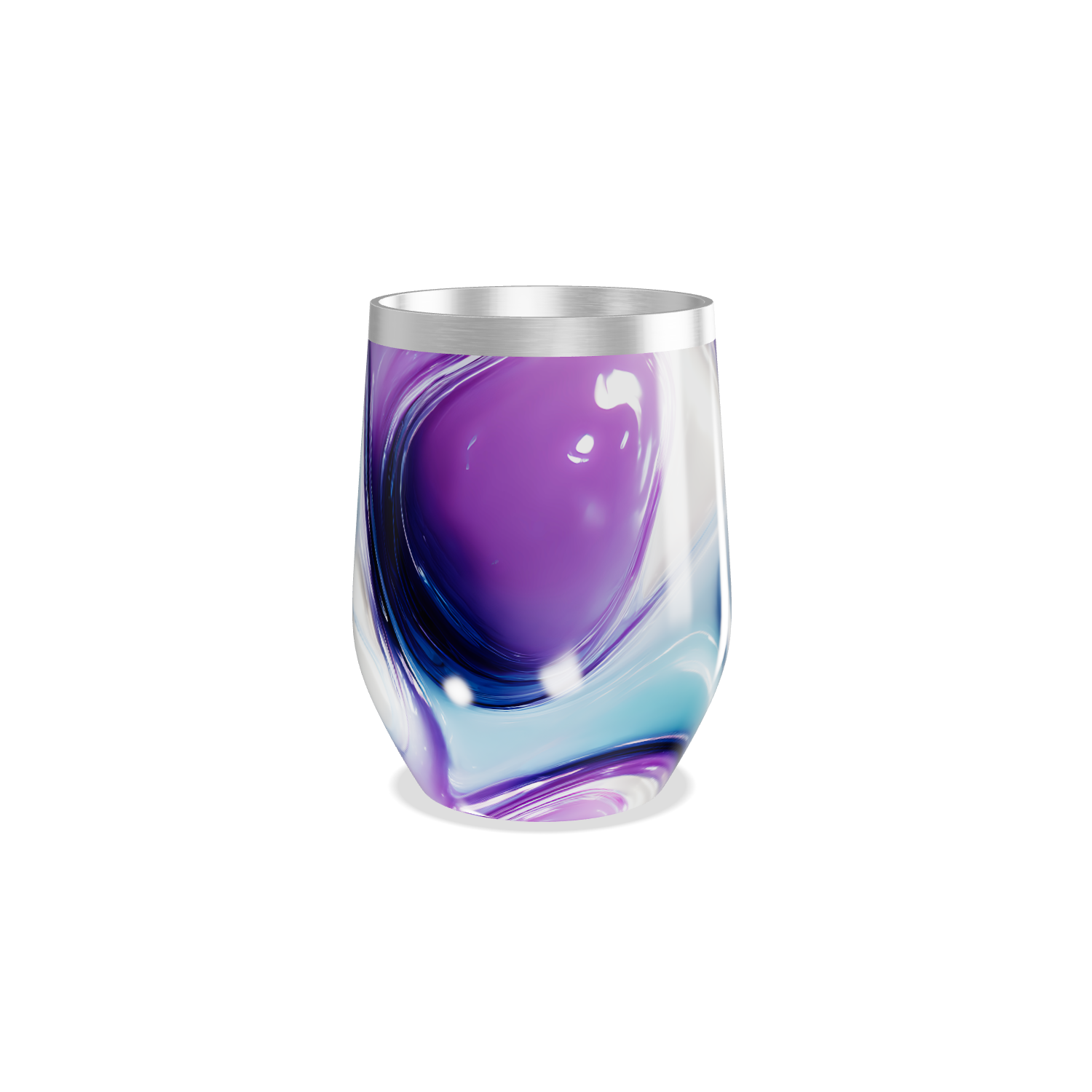 Copo Térmico Slim - Abstrato Roxo e Azul