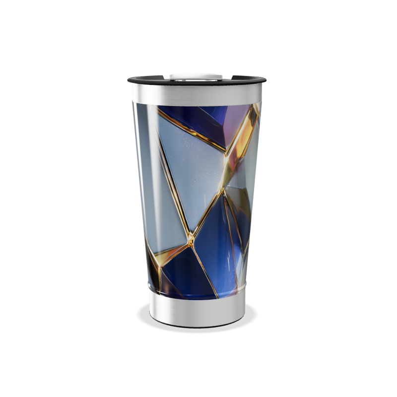 Copo Térmico - Design Geométrico Colorido