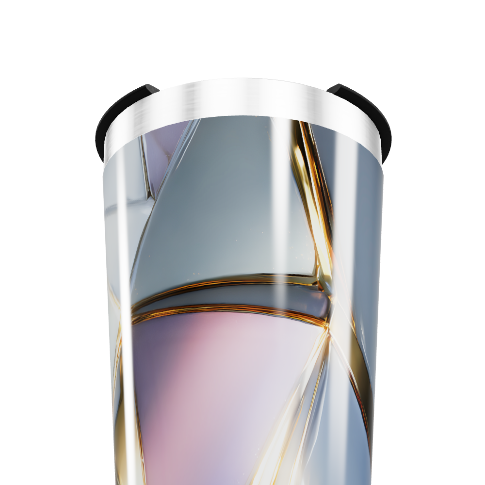 Copo Térmico - Design Geométrico Colorido