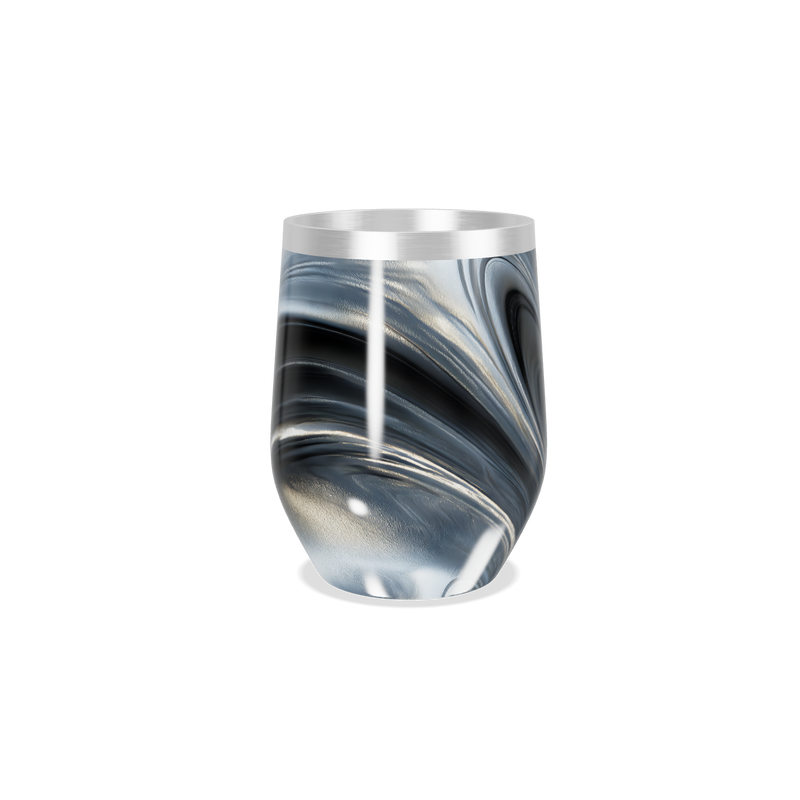 Copo Térmico Slim - Mármore Preto Inox