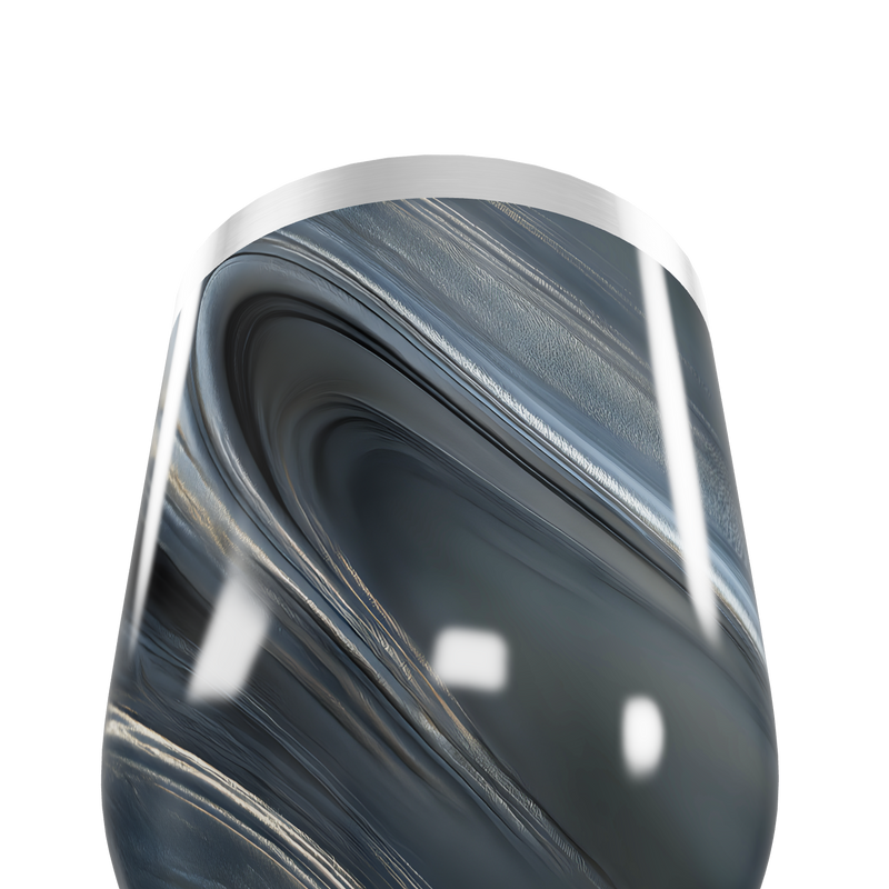 Copo Térmico Slim - Mármore Preto Inox