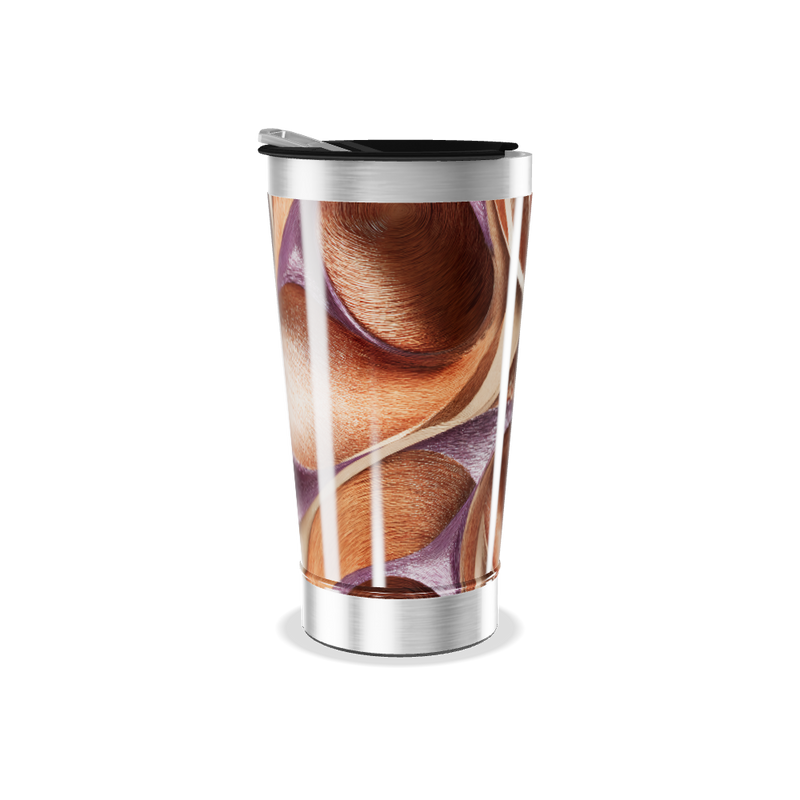 Copo Térmico - Estampa Abstrata Colorida