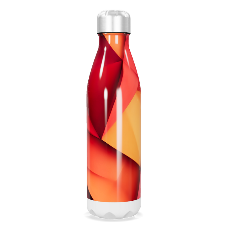 Garrafa Inox - Estampa Geométrica Colorida