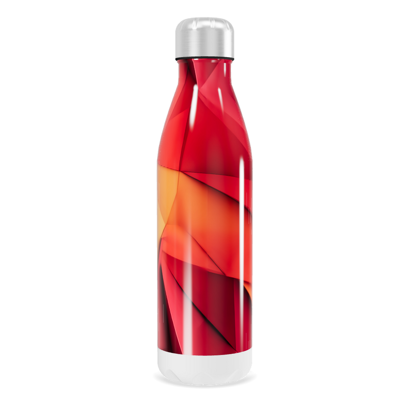 Garrafa Inox - Estampa Geométrica Colorida