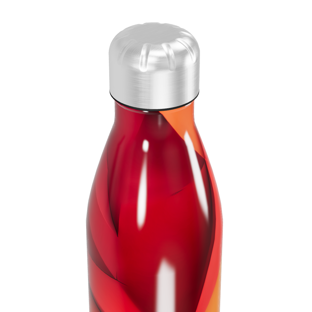 Garrafa Inox - Estampa Geométrica Colorida