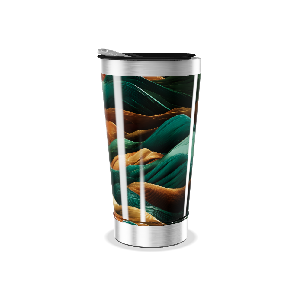 Copo Térmico - Estampa Ondas Coloridas