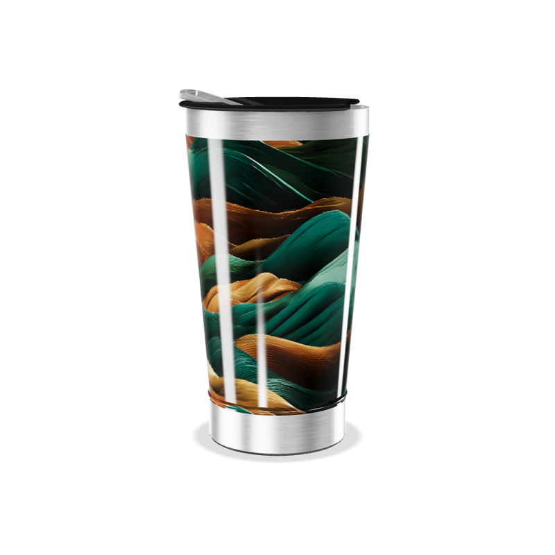 Copo Térmico - Estampa Ondas Coloridas