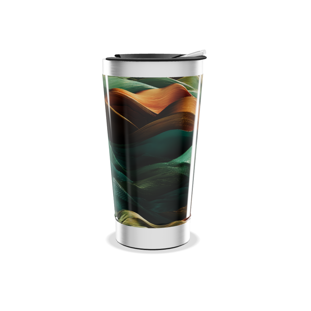 Copo Térmico - Estampa Ondas Coloridas