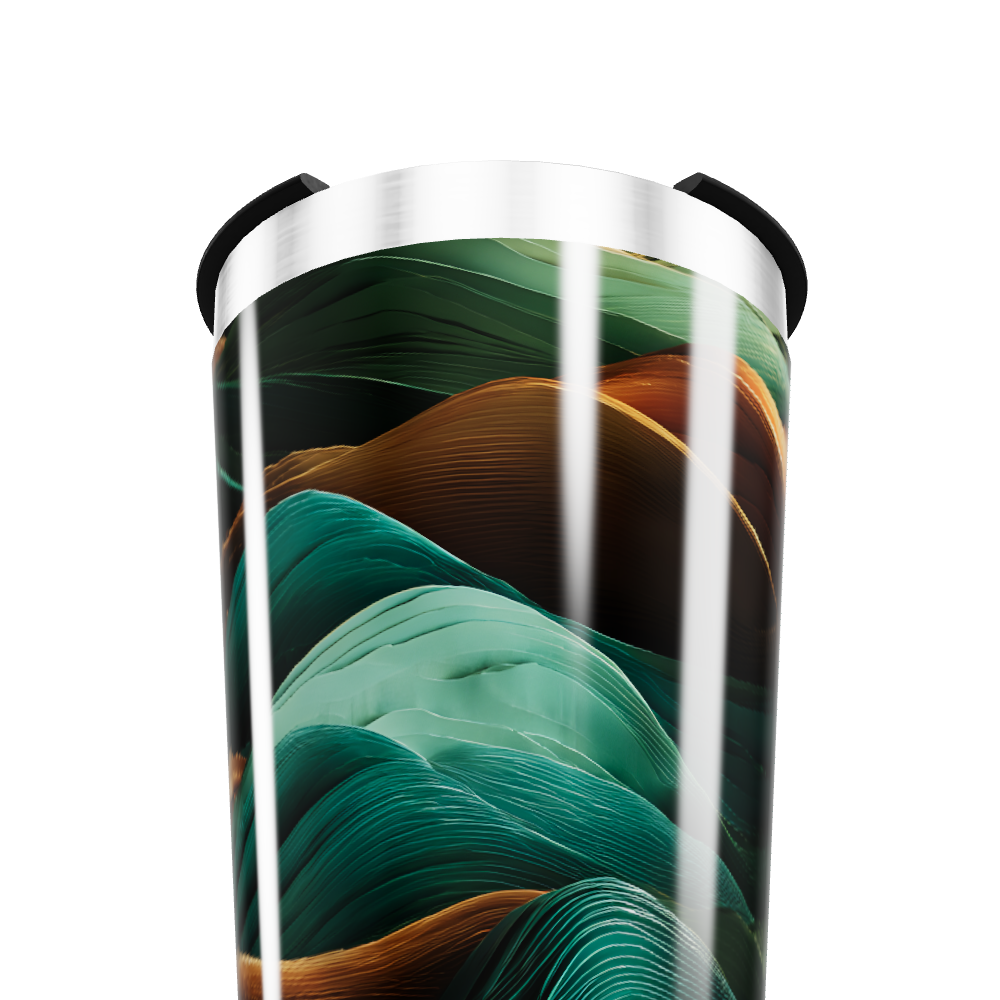 Copo Térmico - Estampa Ondas Coloridas