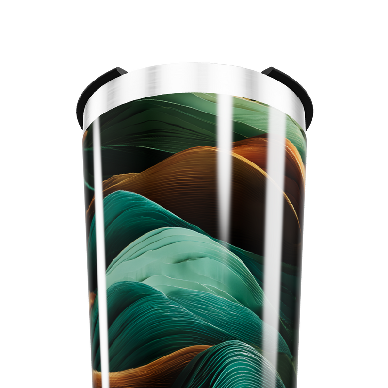 Copo Térmico - Estampa Ondas Coloridas