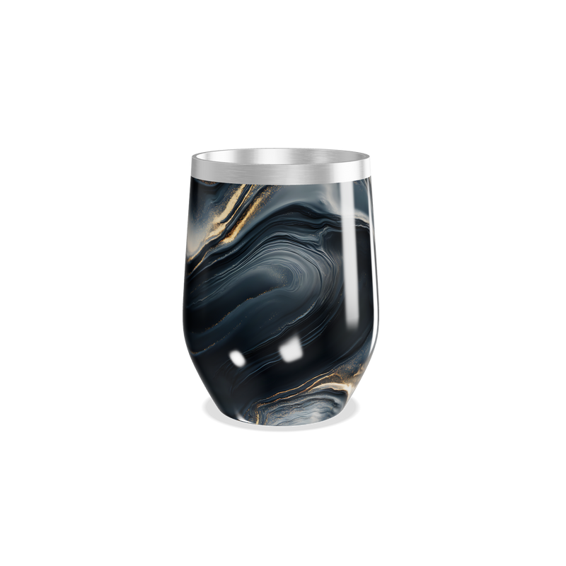 Copo Térmico Slim - Preto Marmorizado Inox