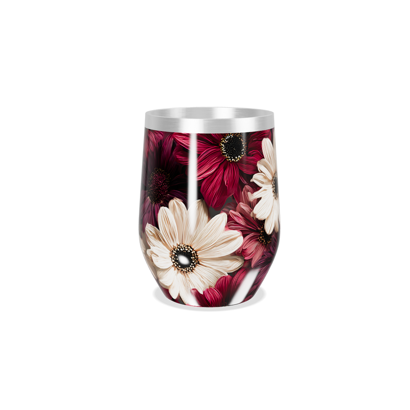 Copo Térmico Slim - Floral em Aço Inox