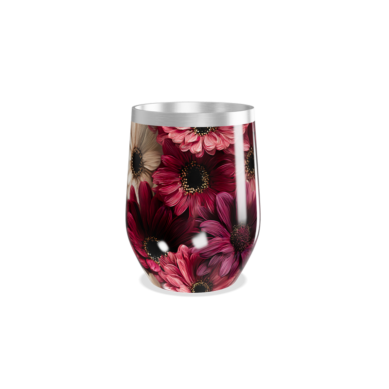 Copo Térmico Slim - Floral em Aço Inox