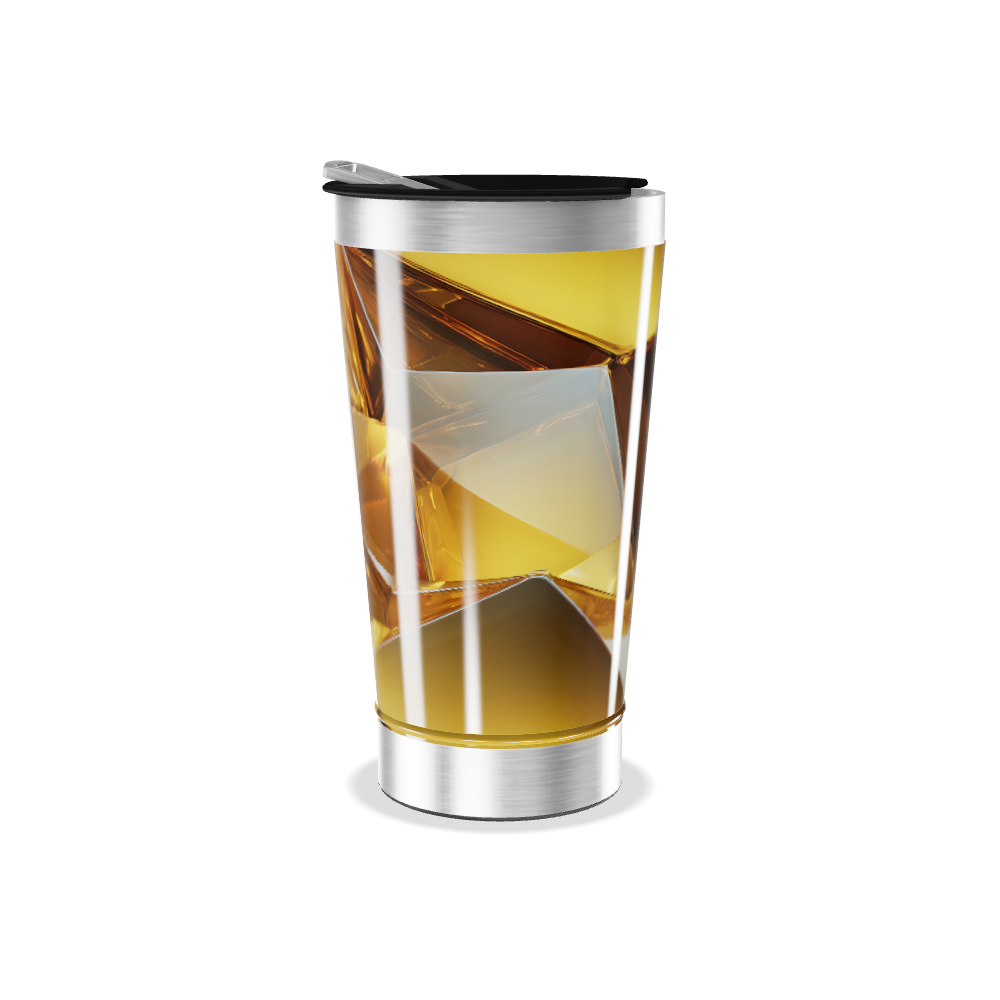 Copo Térmico - Design Cristal Ámbar