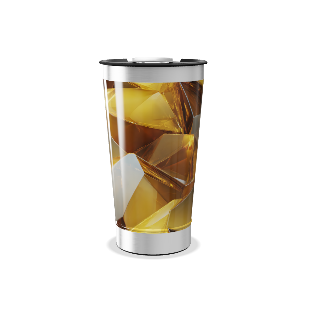 Copo Térmico - Design Cristal Ámbar