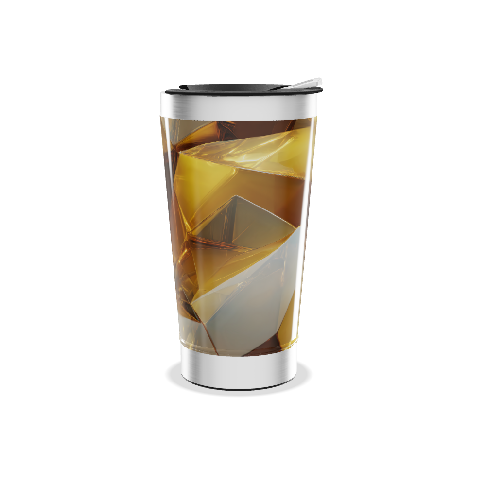 Copo Térmico - Design Cristal Ámbar