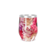 Copo Térmico Slim - Flores Rosa Inox