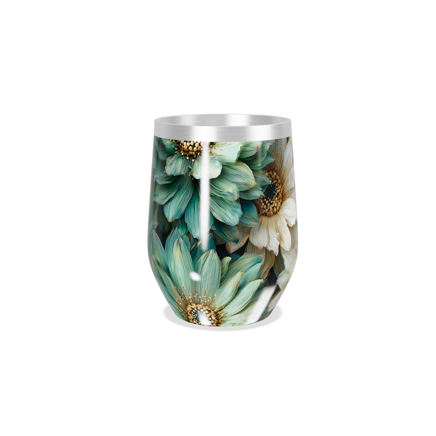 Copo Térmico Slim - Floral Vintage