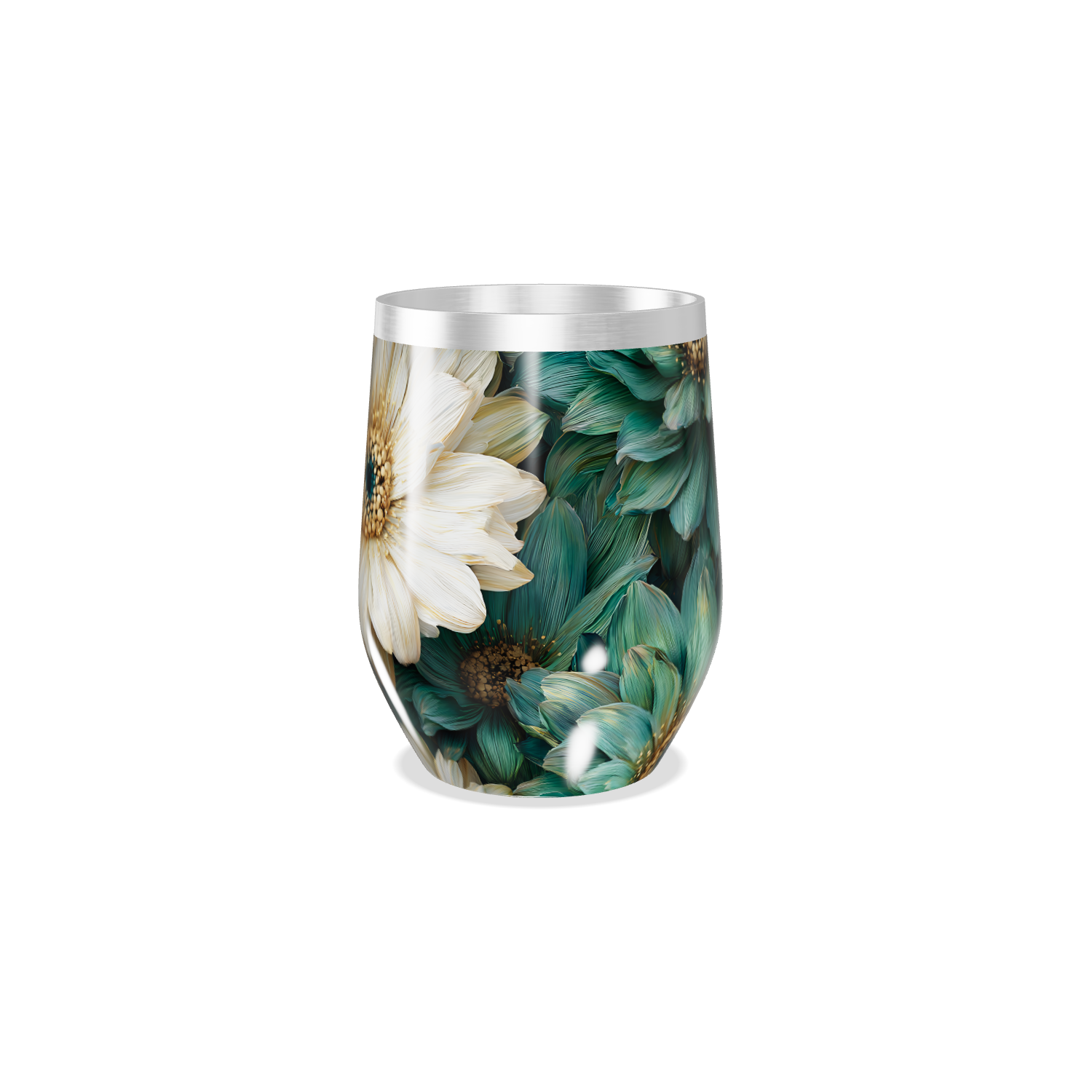 Copo Térmico Slim - Floral Vintage