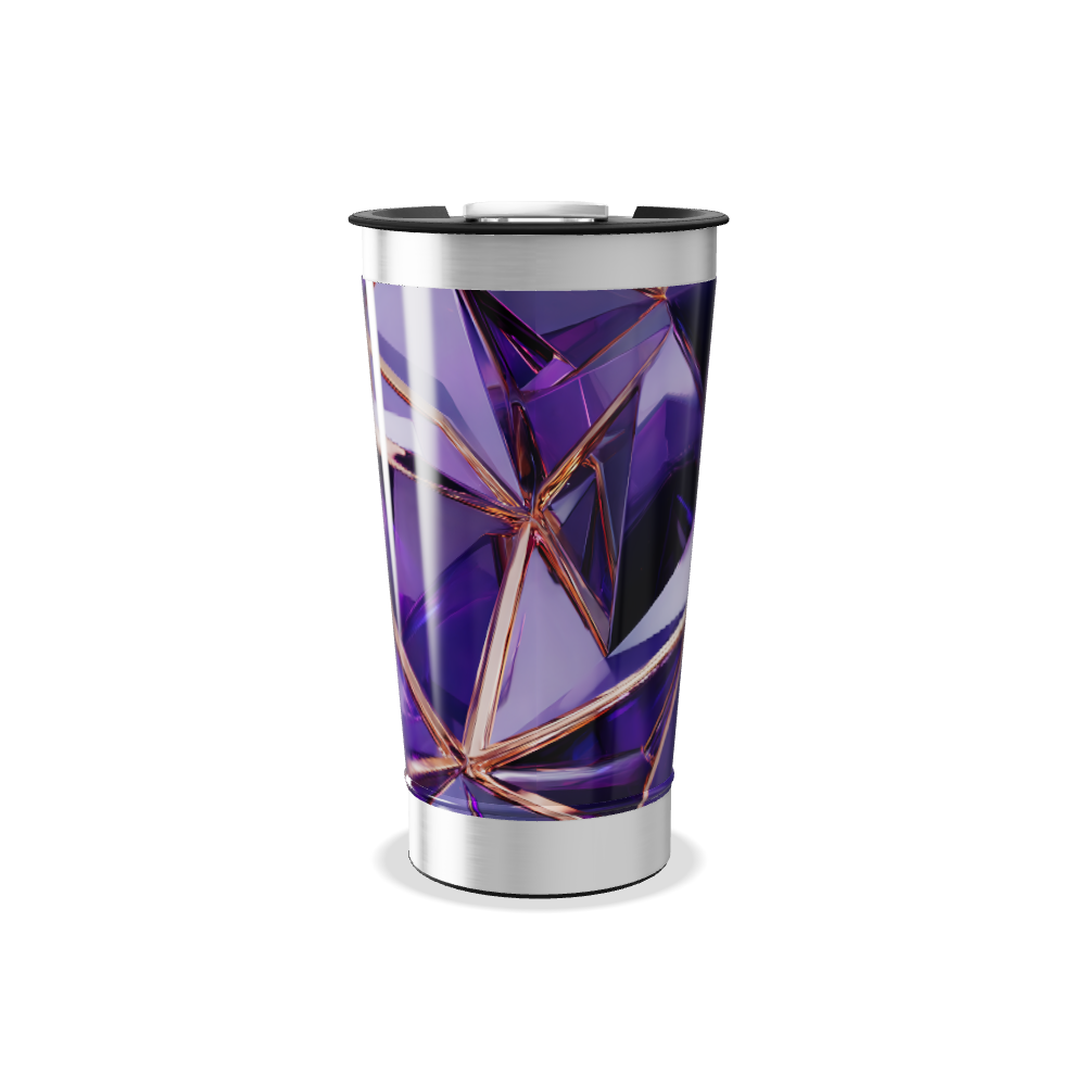 Copo Térmico - Roxo Cristal Aço Inox