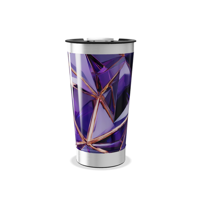 Copo Térmico - Roxo Cristal Aço Inox