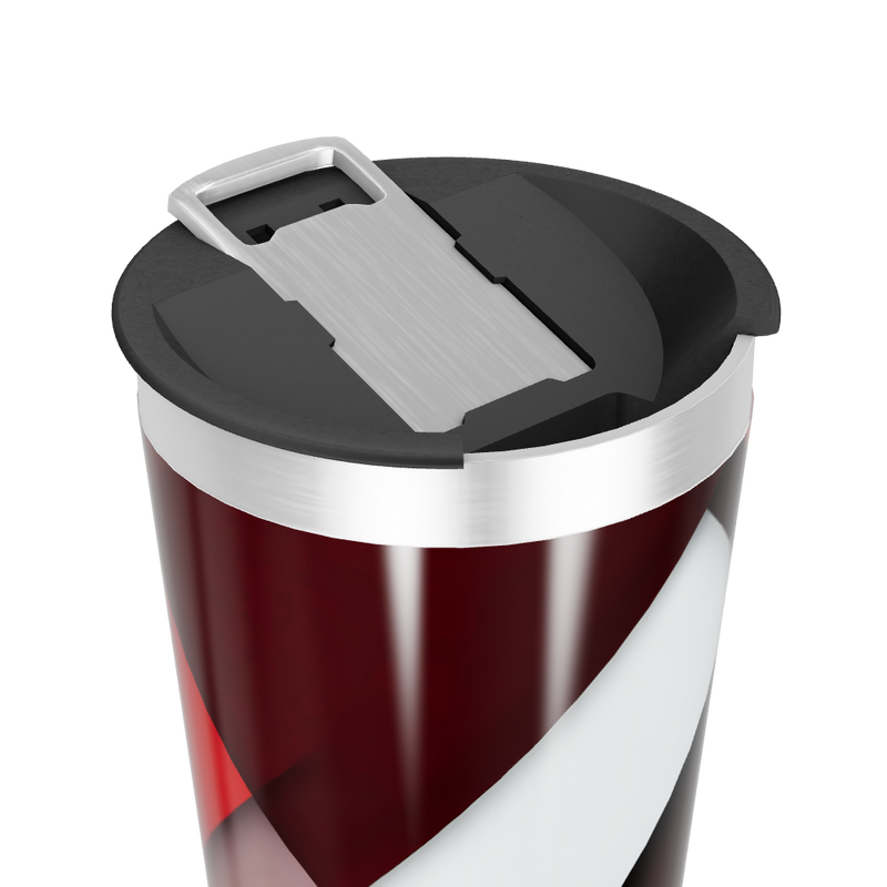 Copo Térmico - Preto com Faixa Branca