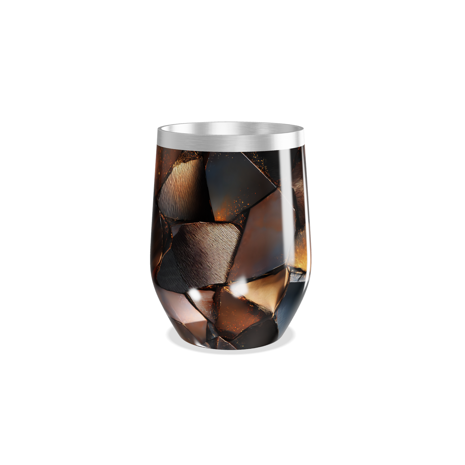 Copo Térmico Slim - Estampa Abstrata Vidro