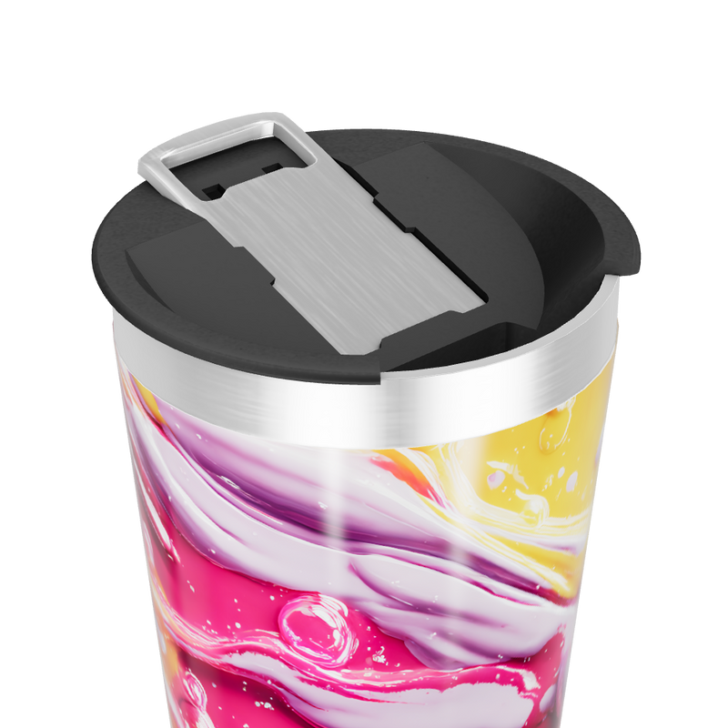 Copo Térmico - Estampa Abstrata Multicolorida