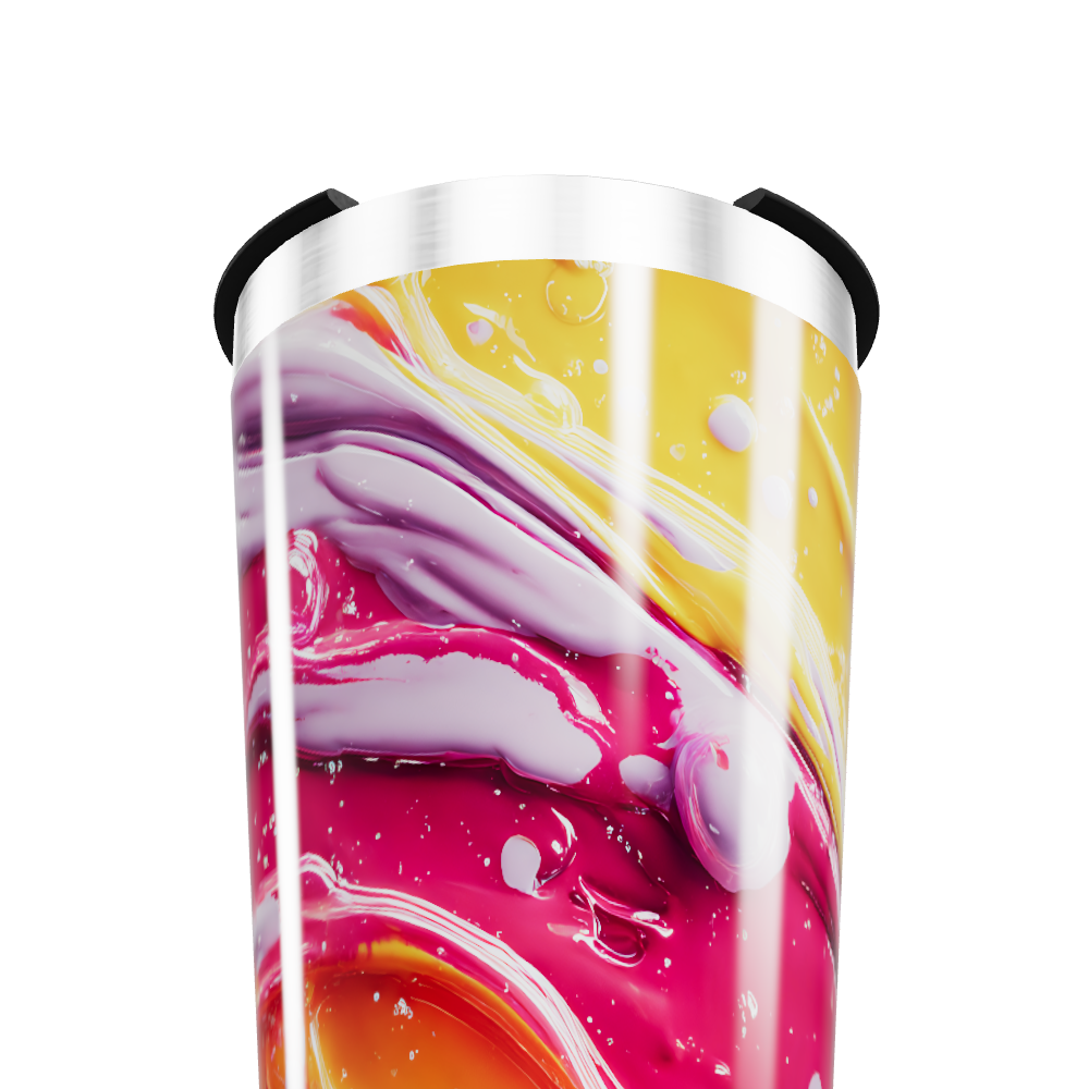 Copo Térmico - Estampa Abstrata Multicolorida