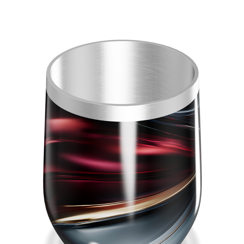 Copo Térmico Slim - Design Abstrato Aço Inox