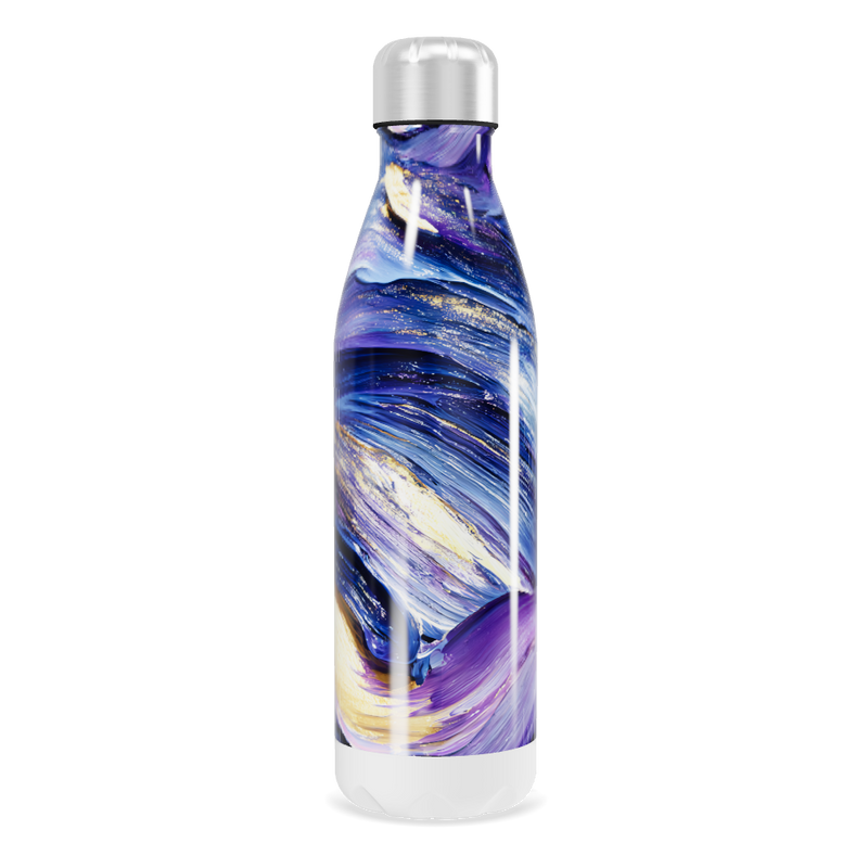 Garrafa Inox - Colorida com Estampa Abstrata