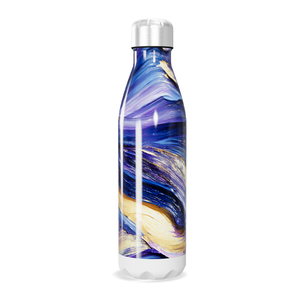 Garrafa Inox - Colorida com Estampa Abstrata