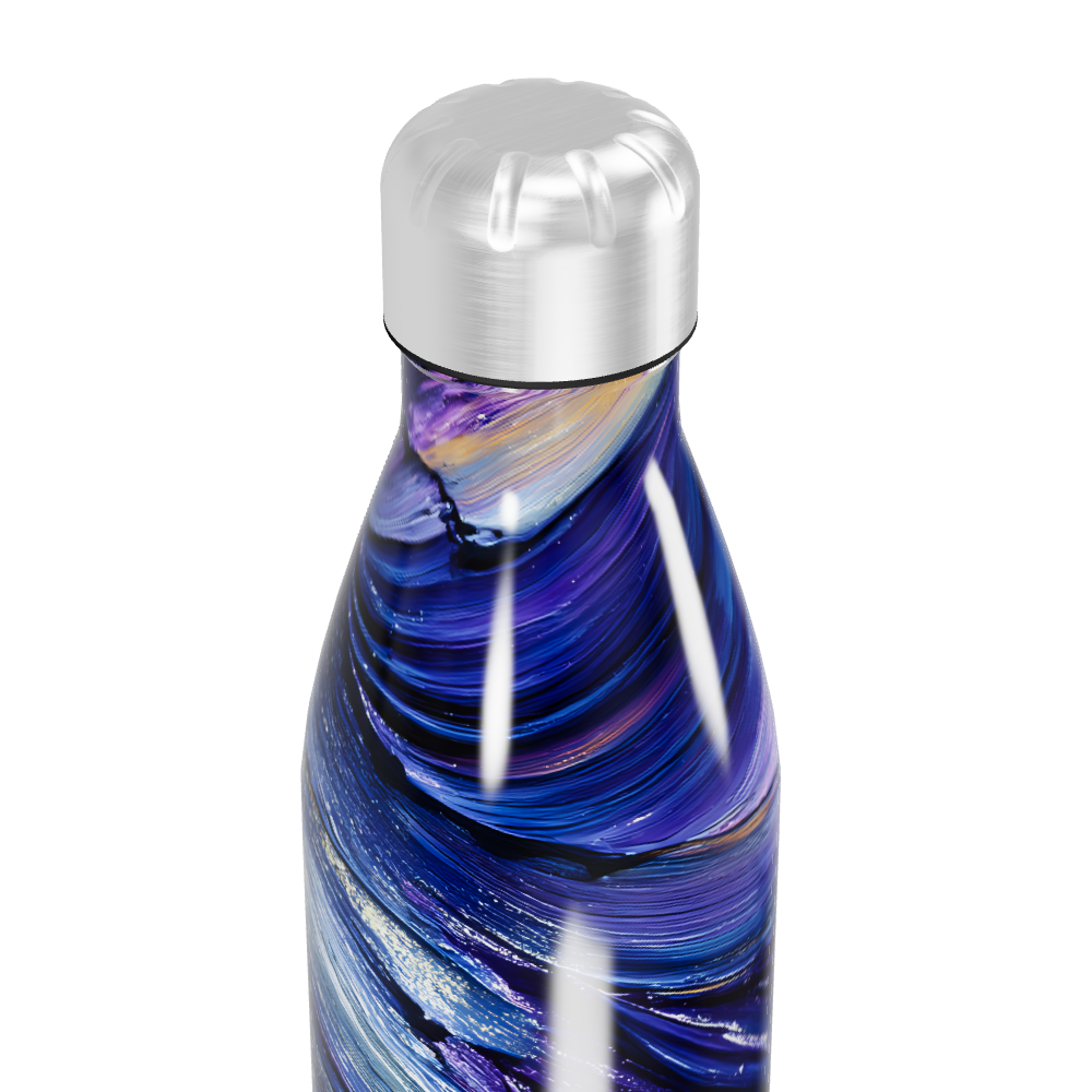Garrafa Inox - Colorida com Estampa Abstrata