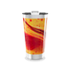 Copo Térmico - Com estampa laranja e vermelha