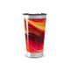 Copo Térmico - Com estampa laranja e vermelha