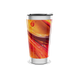 Copo Térmico - Com estampa laranja e vermelha