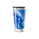 Copo Térmico - Azul com Estampa Abstrata