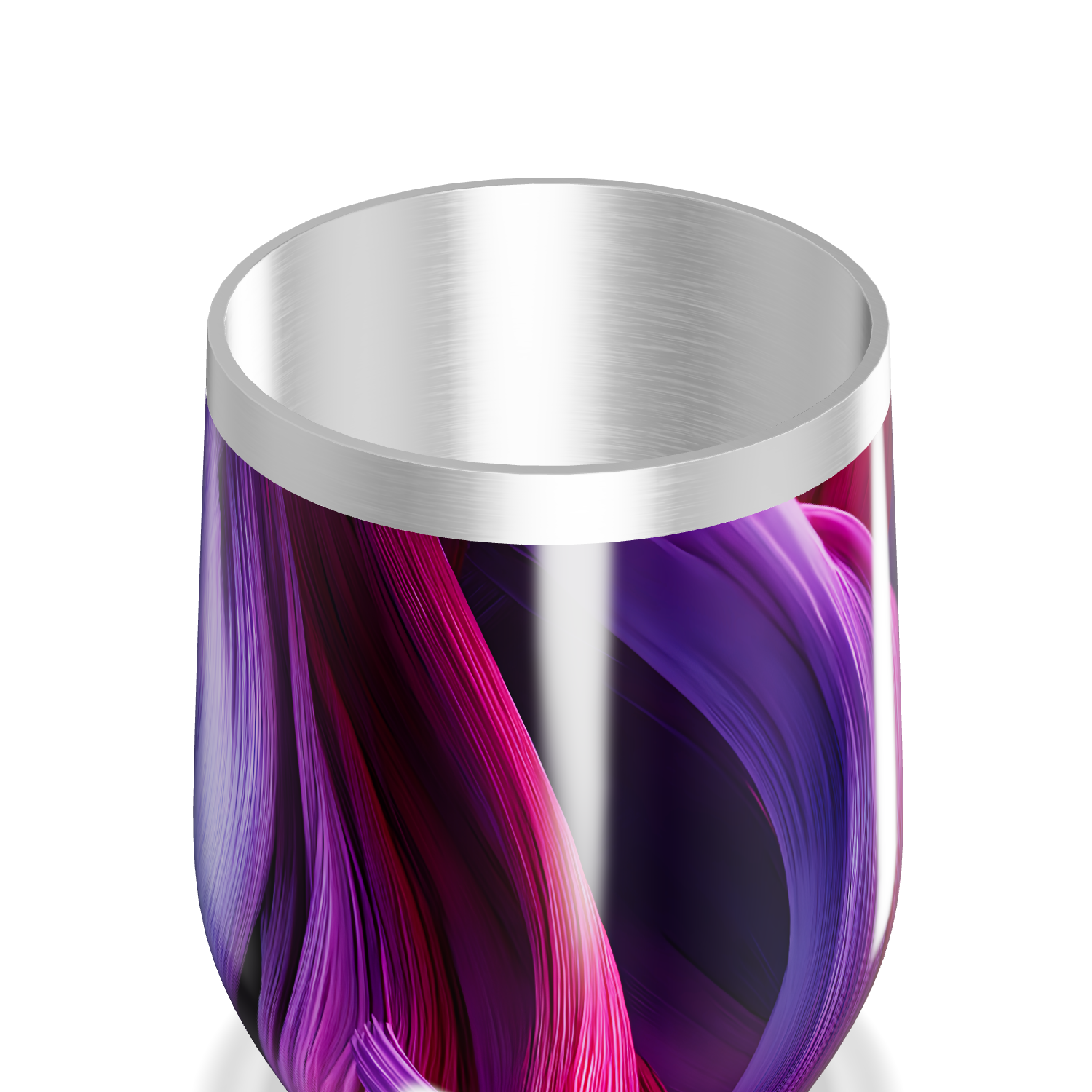 Copo Térmico Slim - Roxo Rosa Abstrato